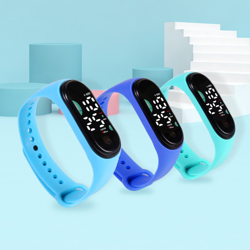 For primary and secondary school students electronic watch new M9LED hand ring watch touch waterproof watch school season small gifts