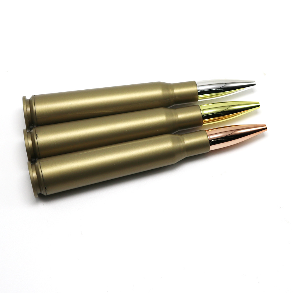 Creative bullet shape ballpoint pen simulation bullet weapon advertising pen student toy twist twist ball pen