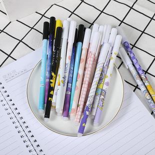 Primary School Students Erasable Pen Erasable Magic Erasable 0.5 Refill Crystal Blue Needle Head Gel Pen Hot Erasable Magic Erasable Pen