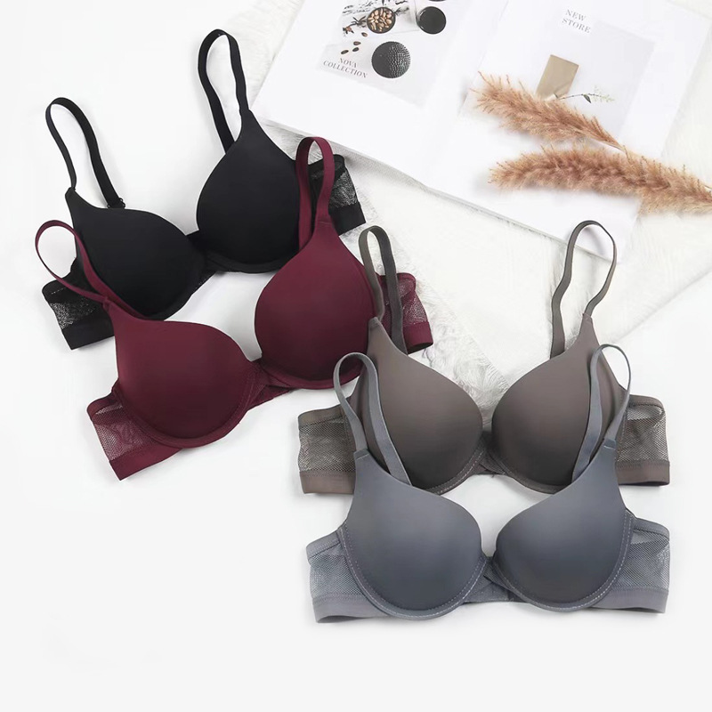 Smooth Surface, Seamless Bra for Women, Lightweight B-Cup, Sexy Deep V Straps, Push-up Bra, Spring/Summer