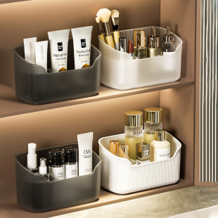 Mirror Cabinet Cosmetic Storage Box Simple Desktop Household Dressing Table Skin Care Perfume Finishing Transparent Basket