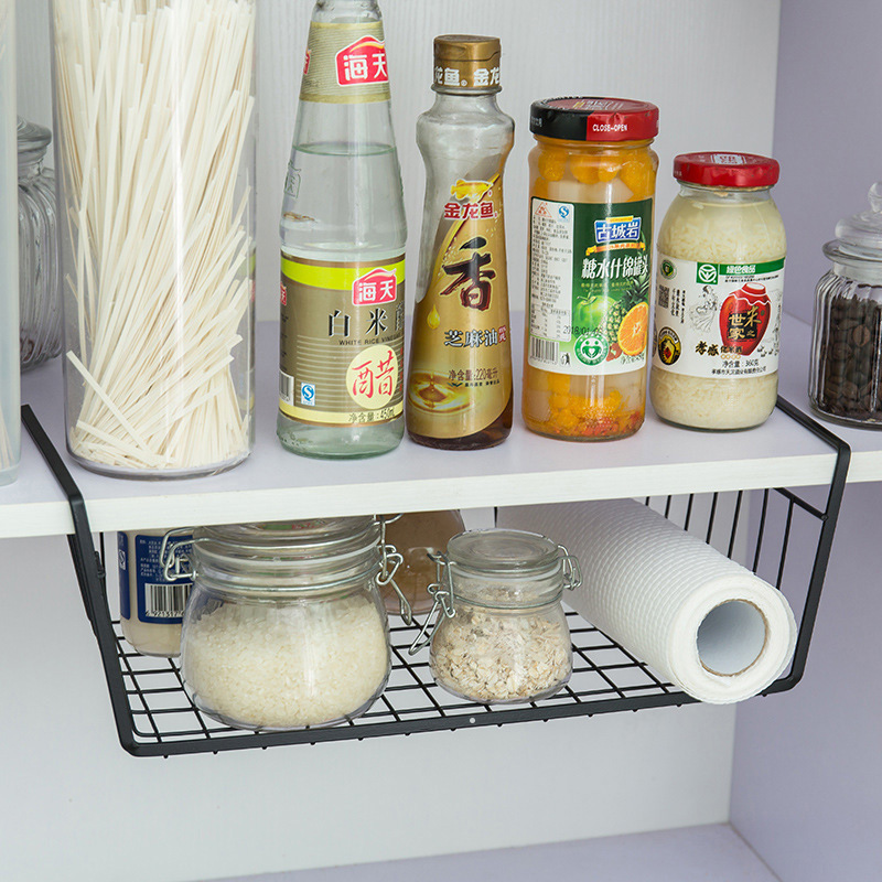 Partition Hanging Basket Lower Wardrobe Hanging Rack College Students' Kitchen Dormitory Dormitory Cabinet Lower Cabinet Storage Rack Lower Storage Rack