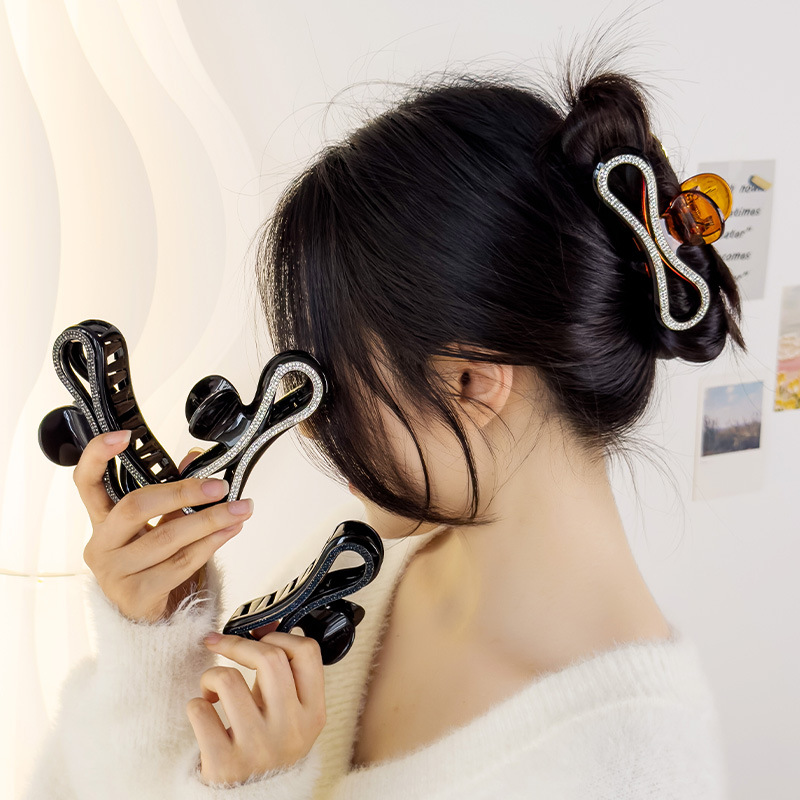 Small Bangs Grab Clip 2022 New Crystal Flower Side Hairpin Korean Internet Celebrity Mini Elegant Grab Hair Accessories_voghion.com