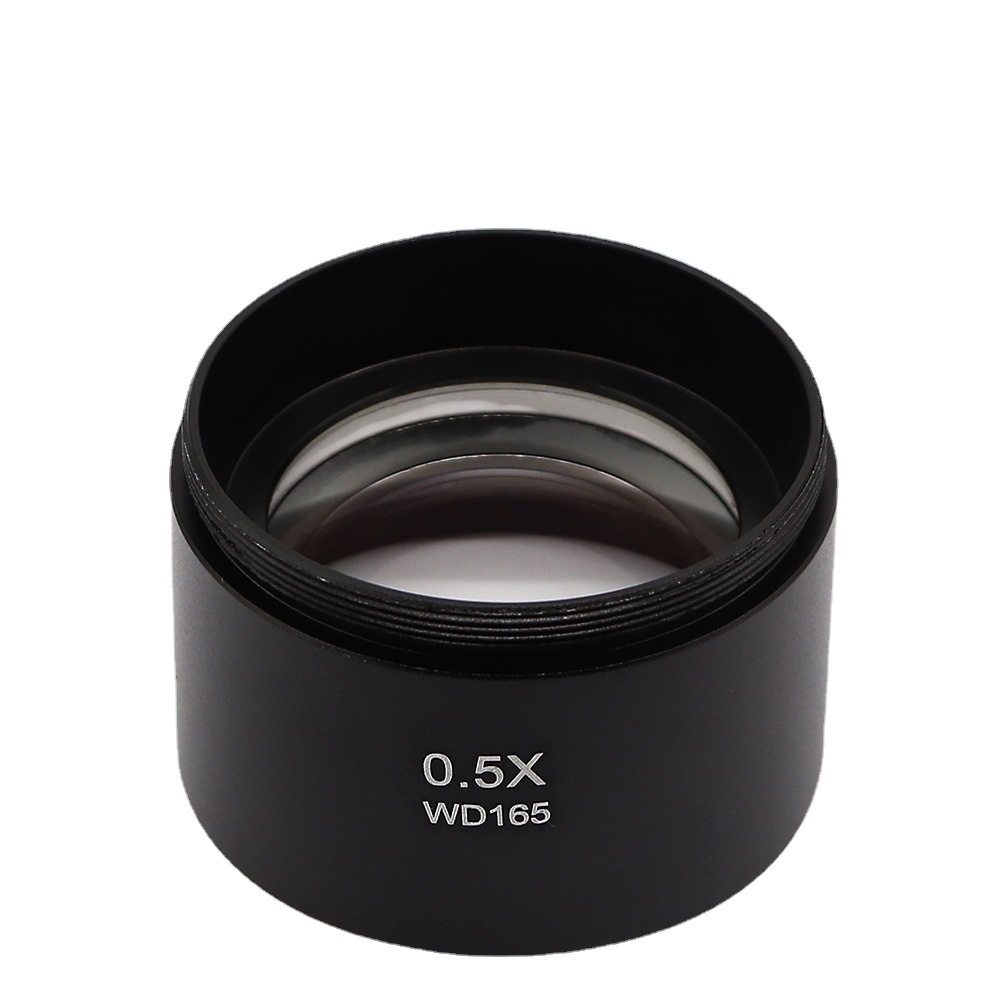 Microscope auxiliary doubling mirror industrial camera doubling mirror 0.7X 0.5X 2X objective lens 1X oil-proof mirror explosions