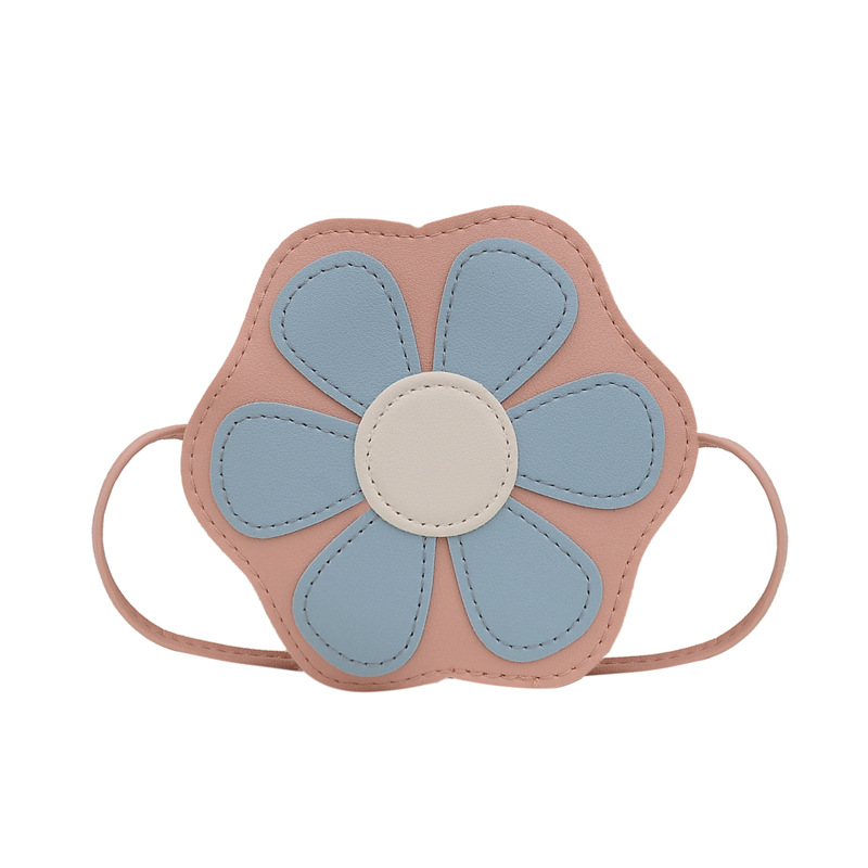 Candy-colored children's small bag fashionable cute mini flower-shaped princess messenger bag baby coin purse