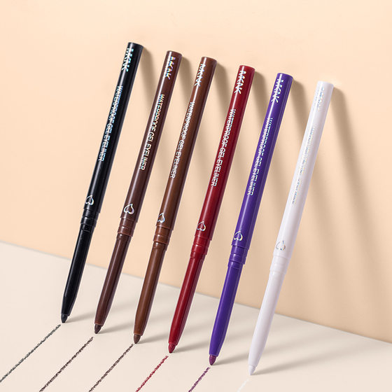 Cross-border MKNK6 color color silky eyeliner glue pen waterproof non-faint eyeliner eyebrow pencil lying silkworm pen novice