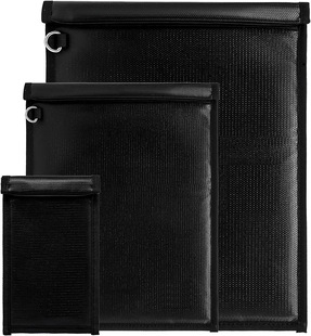 Factory Direct Sales Simple Business Fireproof Bag Fiberglass Fireproof Document Bag Waterproof and Shielding Document Bag