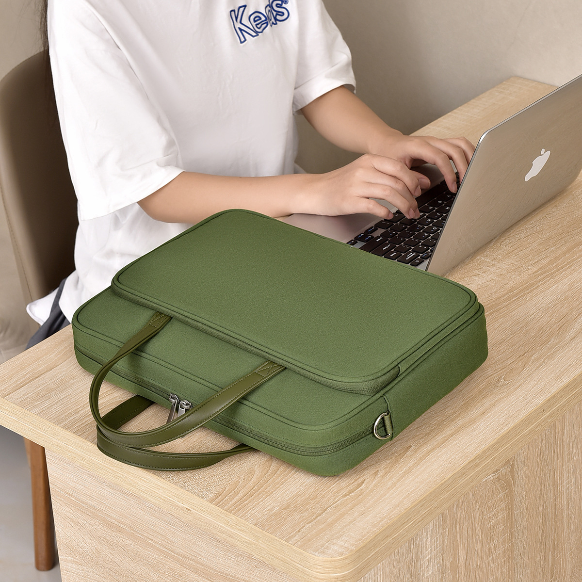 High-value 14-inch laptop bag for Apple Huawei 16-inch laptop shoulder diagonal 15.6