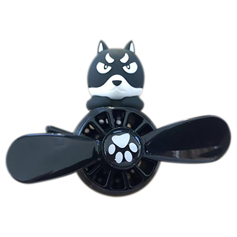 Husky Car Aromatherapy Car Perfume Air Conditioning Air Vent Decoration Ornaments Small Aircraft Fan Car Fragrance