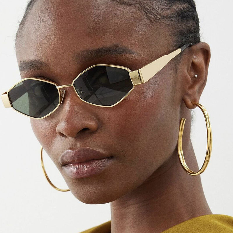 2025 cross-border new diamond sunglasses amazon hot lenses diamond metal fashion sunglasses men and women