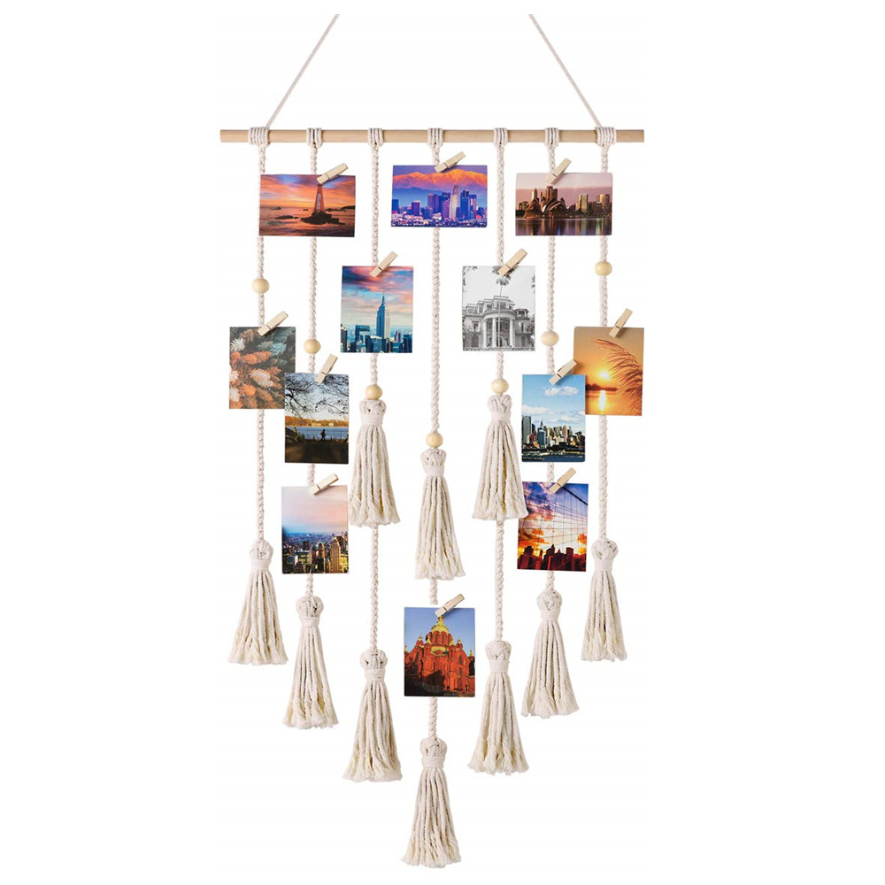 Cross-border exclusive for manufacturers hand-woven tassel tapestry Bohemian decorative homestay wall-hanging photo frame background wall