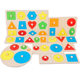 Panel Geometry Children's Early Childhood Education Panel Hand-held Toy Round Triangle