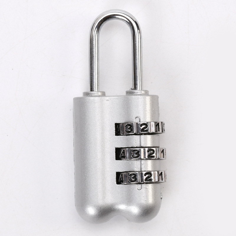New Mini password lock suitable for luggage backpack drawer security password padlock three aluminum alloy password lock