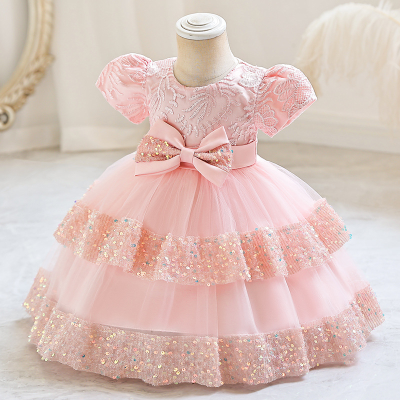 Flower girl's pettiskirt princess dress girl's skirt dress small and medium children's clothing Wedding Dress 1-6 years old children dress