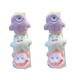 1 pair of purple pink and white monster white ice silk shoulder pads