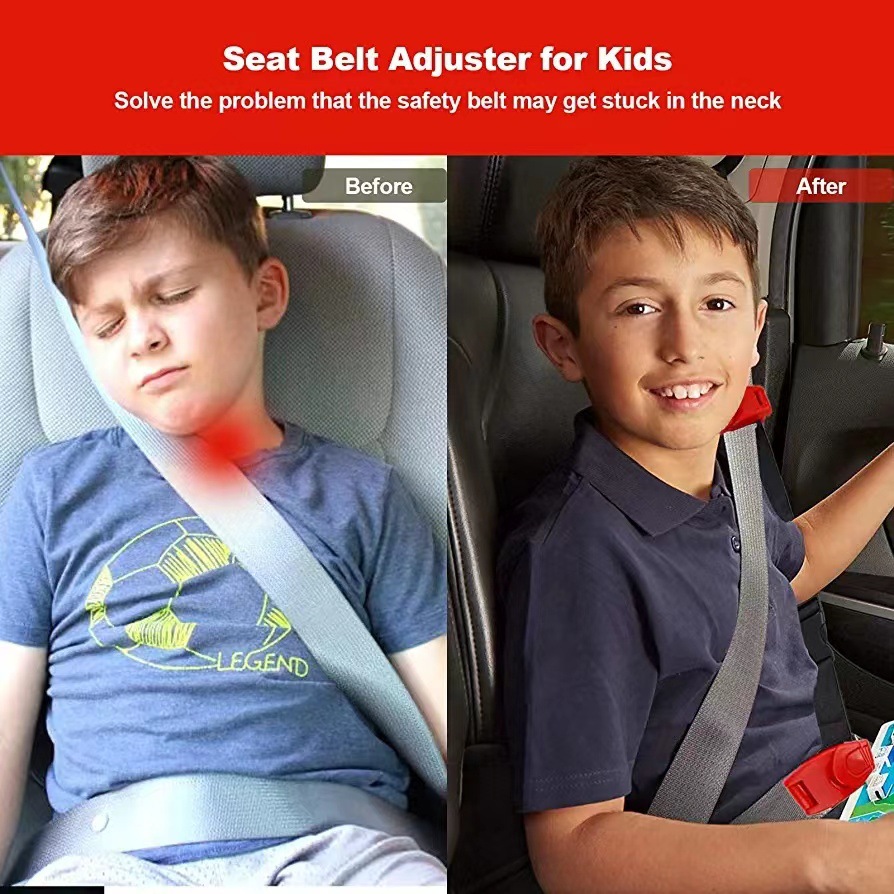 Car seat belt adjuster child seat belt anti-collision anti-collar anti-card neck limit fixed strap buckle