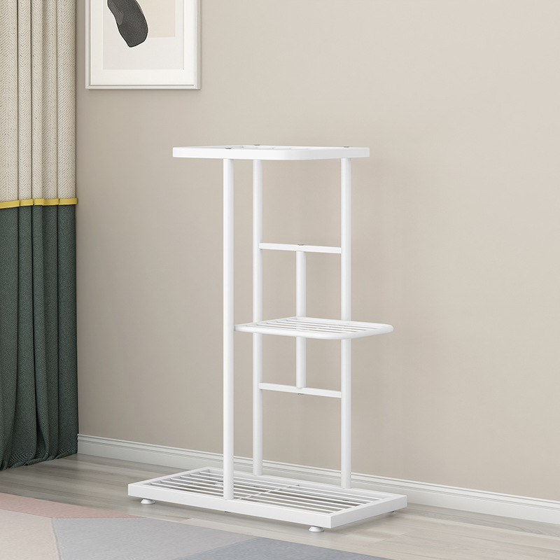Solno Indoor and Outdoor Simple Multi-layer Iron Floor-standing Green Rose Storage Shelf Living Room Balcony Flower Pot Flower Rack
