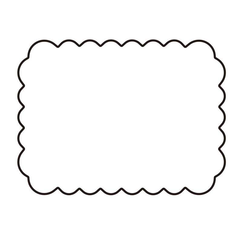 Wave rectangle 20*15CM