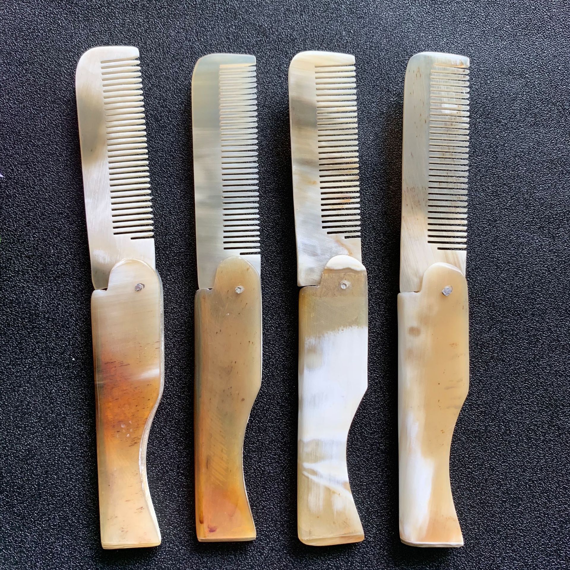 Weida combing industry horn comb folding comb easy to carry tourist attractions stalls recommended horn comb manufacturers