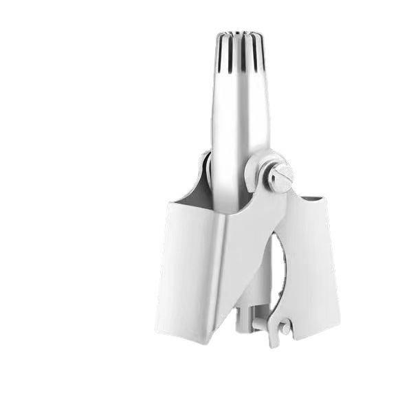 Nose hair trimmer unisex stainless steel + aviation aluminum alloy washable mechanical manual nose hair shears