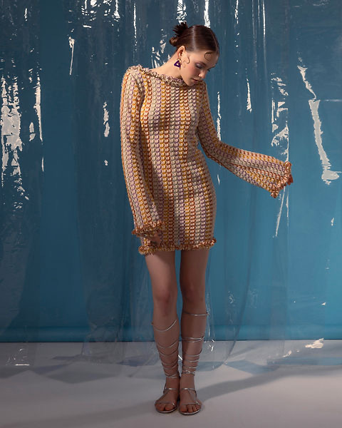2023 cross-border Amazon AliExpress popular contrast color lace backless long sleeve women's jumpsuit skirt HY070