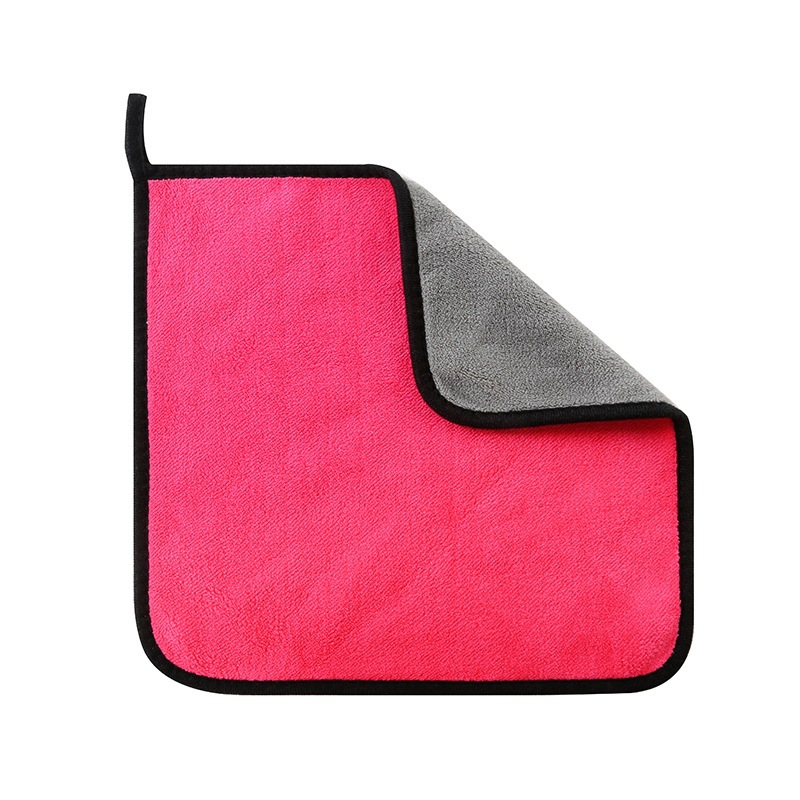 Spot wholesale 30*40 coral fleece double-sided car towel clean car towel thick absorbent car towel