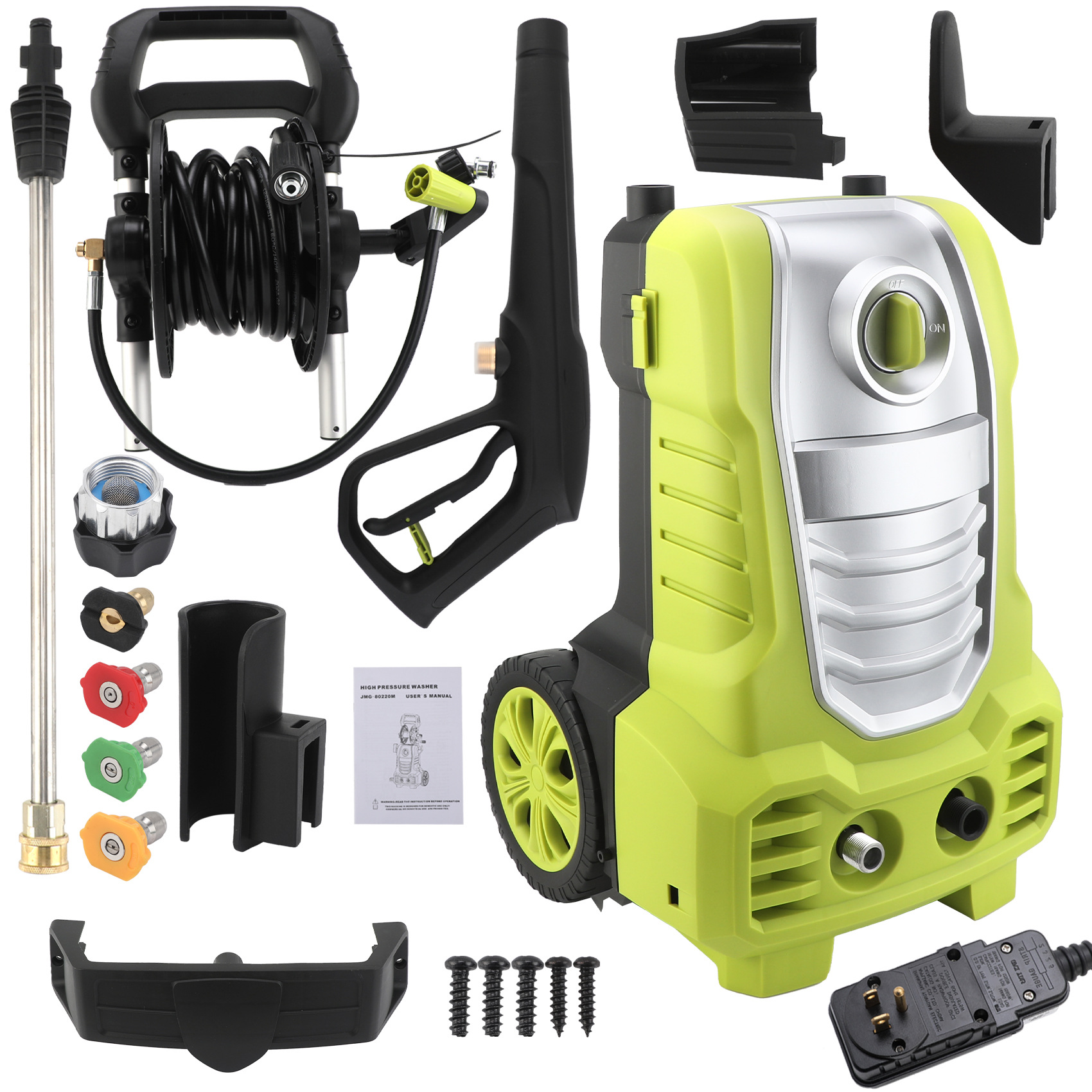 Courtyard car washing machine household car washing machine water pump high-pressure water gun strong floor washing artifact cross-border in stock