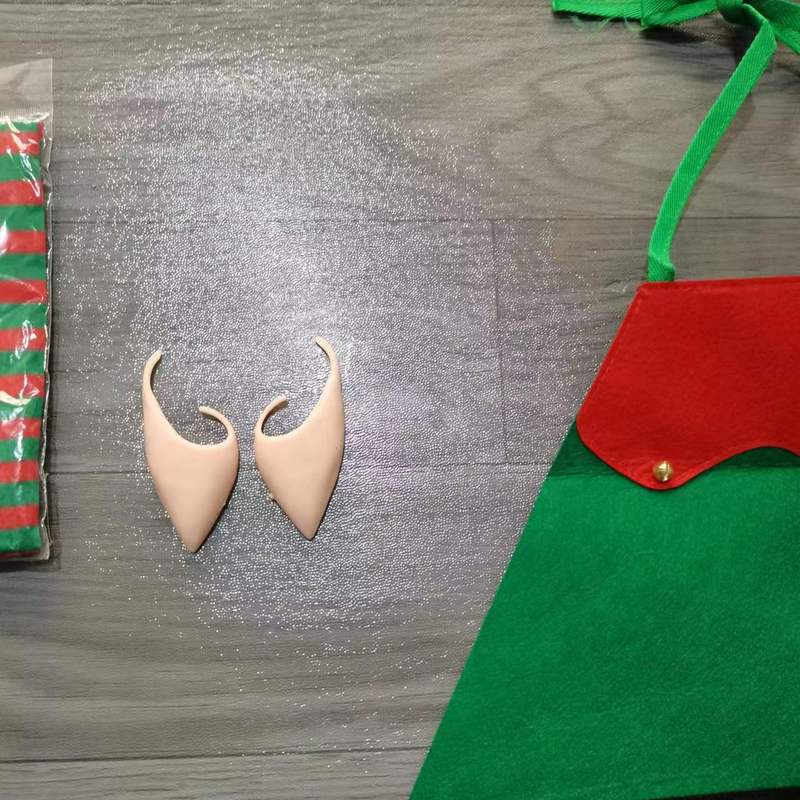 国境を越えた新しいフェルトクリスマス妖精耳妖精靴クリスマス靴下クリスマスエプロン雰囲気クリスマス帽子|undefined