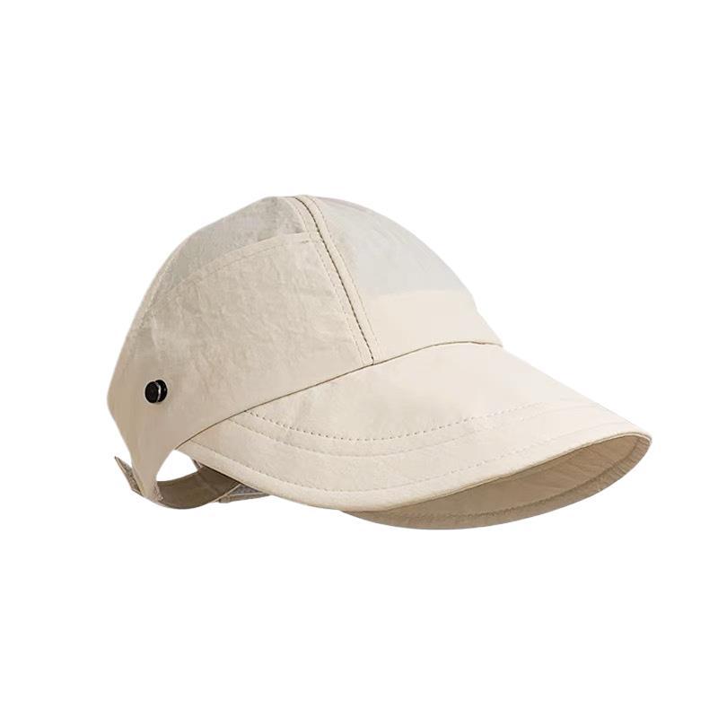 Summer new horsetail sunscreen cap all-match breathable quick-drying cap empty sun fisherman hat_voghion.com