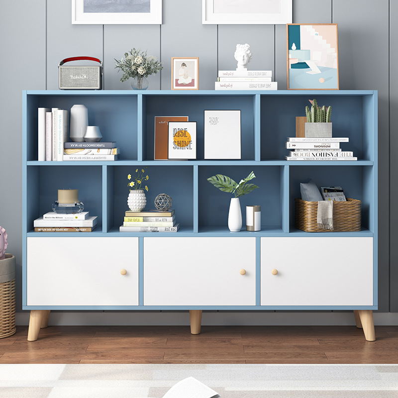 Bookshelf shelf floor Wall living room children's toy storage cabinet locker storage cabinet household small bookcase