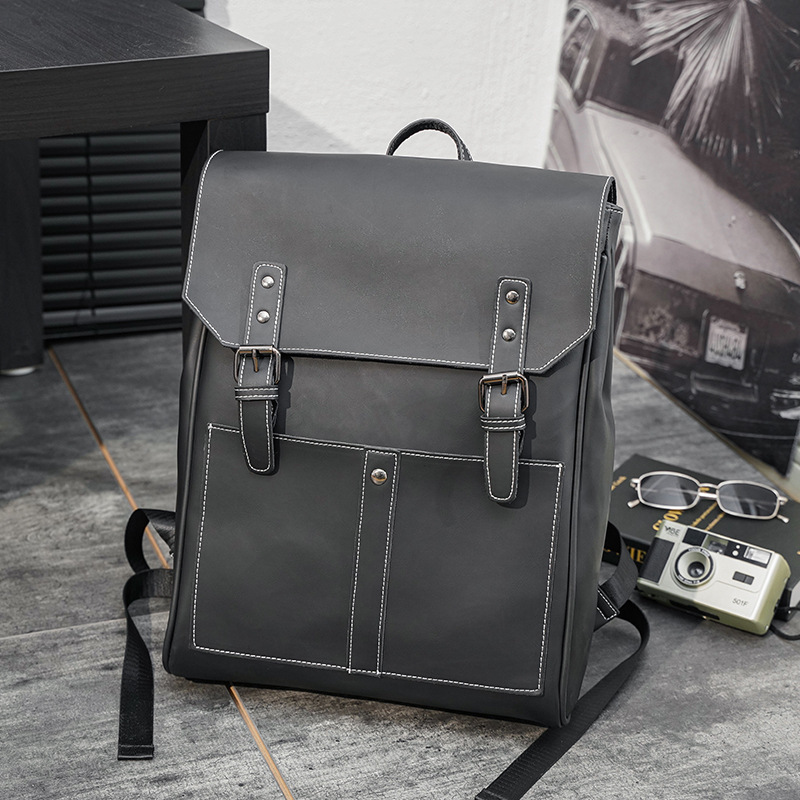 Retro Korean style backpack commuter computer backpack street fashion casual backpack large capacity travel backpack schoolbag