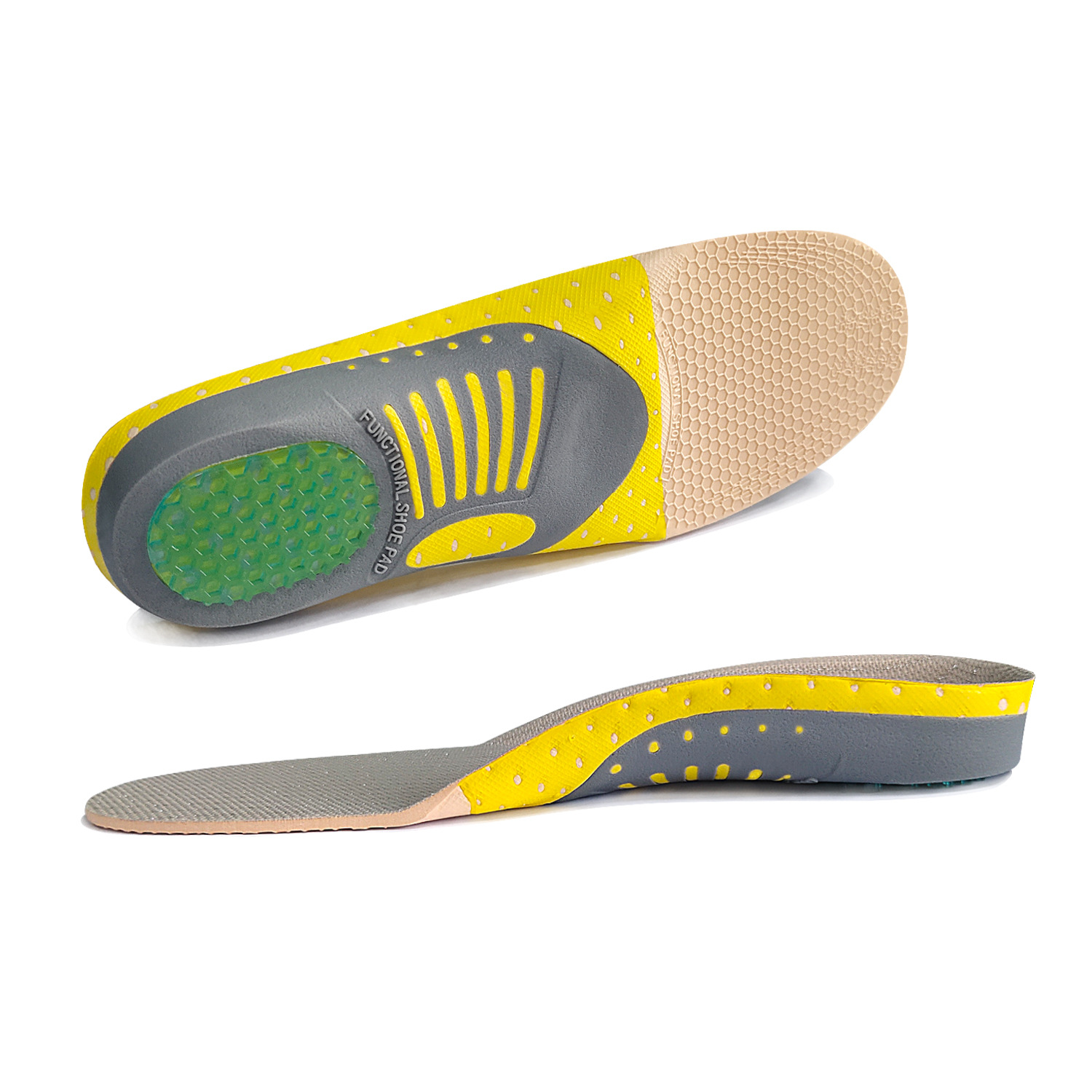 New Arch Sports Insole Shock Absorption Sweat Absorbing Arch Support Insole Basketball Running EVA Corrective Insole