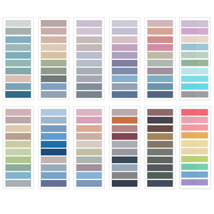100 Color Very Fine Index Sticker Student Message Marker Sticker PET Note Sticker Transparent Post-it Sticker Waterproof N-time Sticker