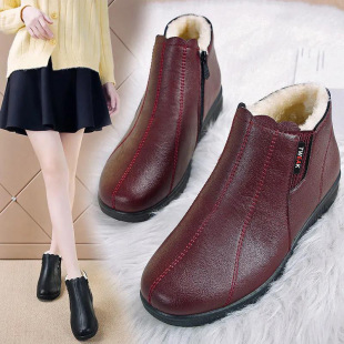 Mother's cotton-padded shoes women's shoes winter middle-aged and elderly cotton-padded shoes fleece-lined thick warm cotton-padded shoes soft bottom old shoes