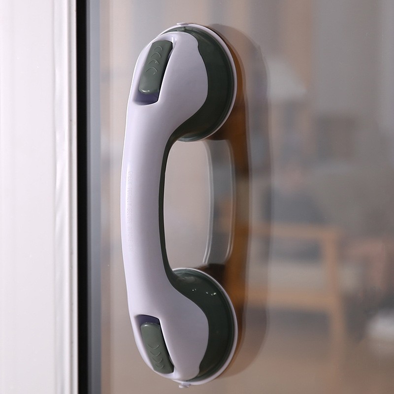 Cross-border explosion-free hole-free bathroom handrail anti-fall suction cup handle bathroom cylinder glass doors and windows for the elderly and children handle