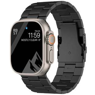 Suitable for Apple Watch Ultra 49mm Watch strap iWatch safety buckle pure titanium strap