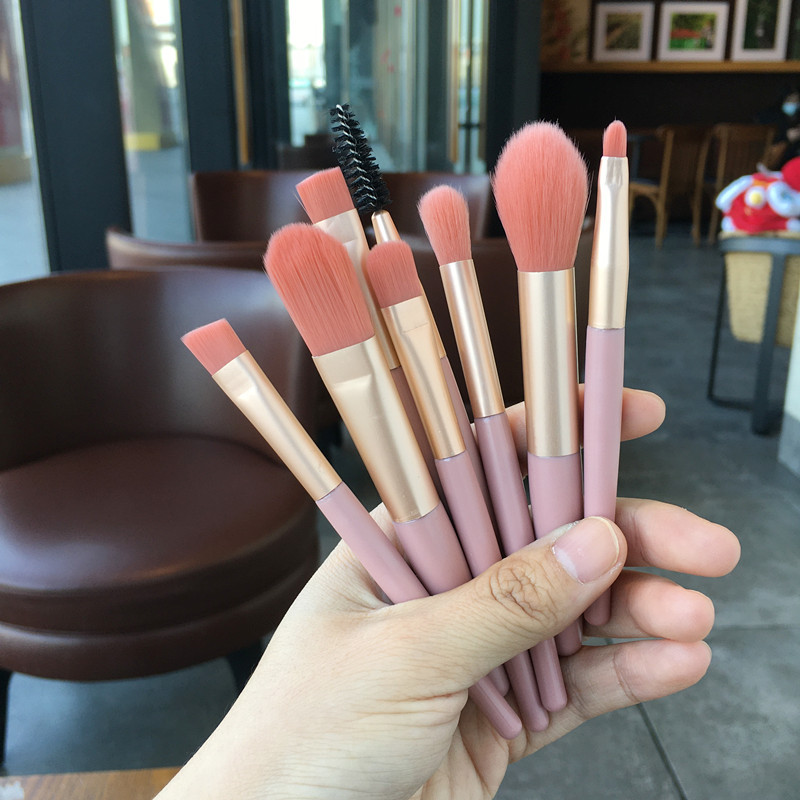 8 mini makeup brush set ins eyeshadow brush foundation blush brush novice soft hair set brush beauty tools