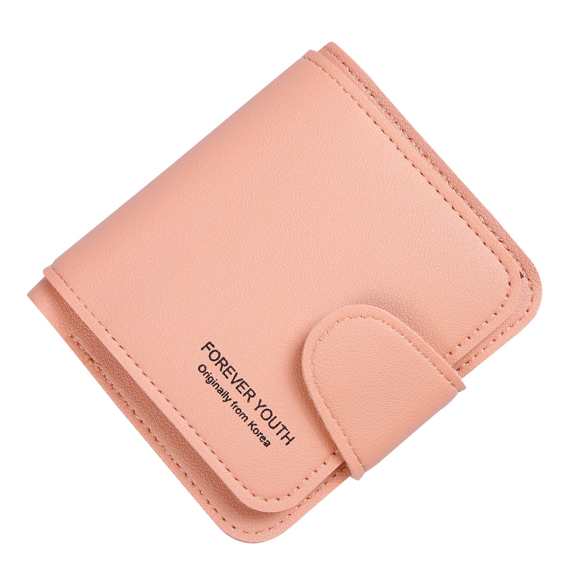 2023 new retro simple women's short wallet foreign trade women's short wallet multi-functional women's three-layer bag