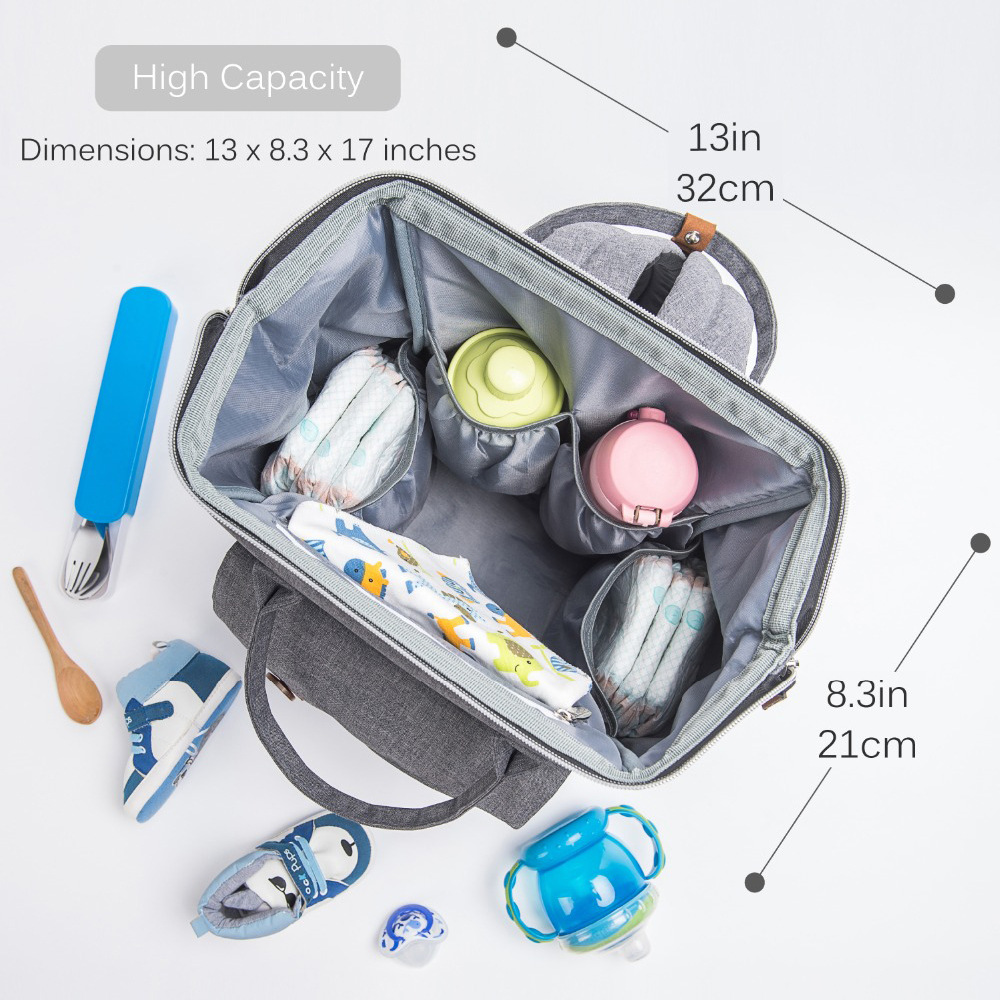 aboutbaby Shoulder Mummy Bag Waterproof Multifunctional Mother Bag Heat Preservation Decomposition Mother and Child Travel Dry and Wet Separation