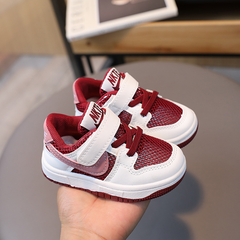 Children's Sneakers Sneakers Boys and Girls Baby Toddler Shoes Baby Shoes Spring and Summer Hollow Single Mesh Sandals Sneakers Panda Shoes