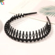 Frosted Small Wave Hair Band-Black