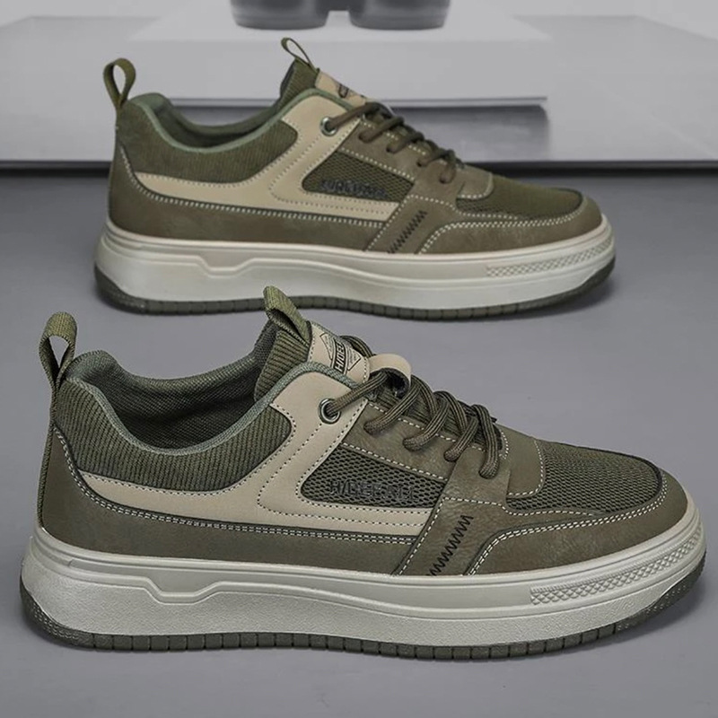 Men's shoes Autumn 2023 new men's board shoes men's Korean-style fashionable all-match non-slip wear-resistant sports casual leather shoes