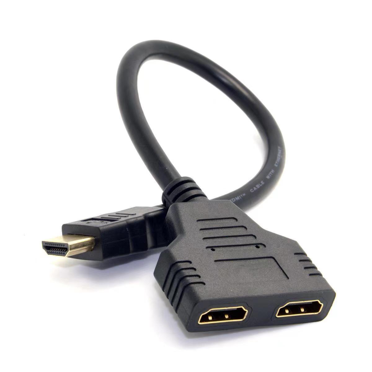 hdmi 1-2 splitter 1 in 2 out HDMI switching line 1 in 2 out HD splitter 1 minute 2 1 Drag 2