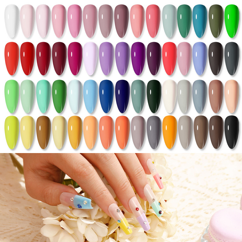 ROSALIND cross-border new nail polish 60 color nude color set glue nail polish full set for nail salon