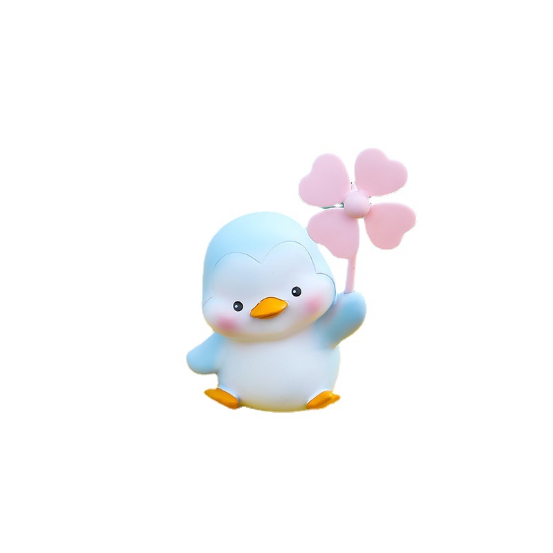 Internet celebrity mini car interior decoration supplies cartoon cute small animal windmill park car bicycle decorations New