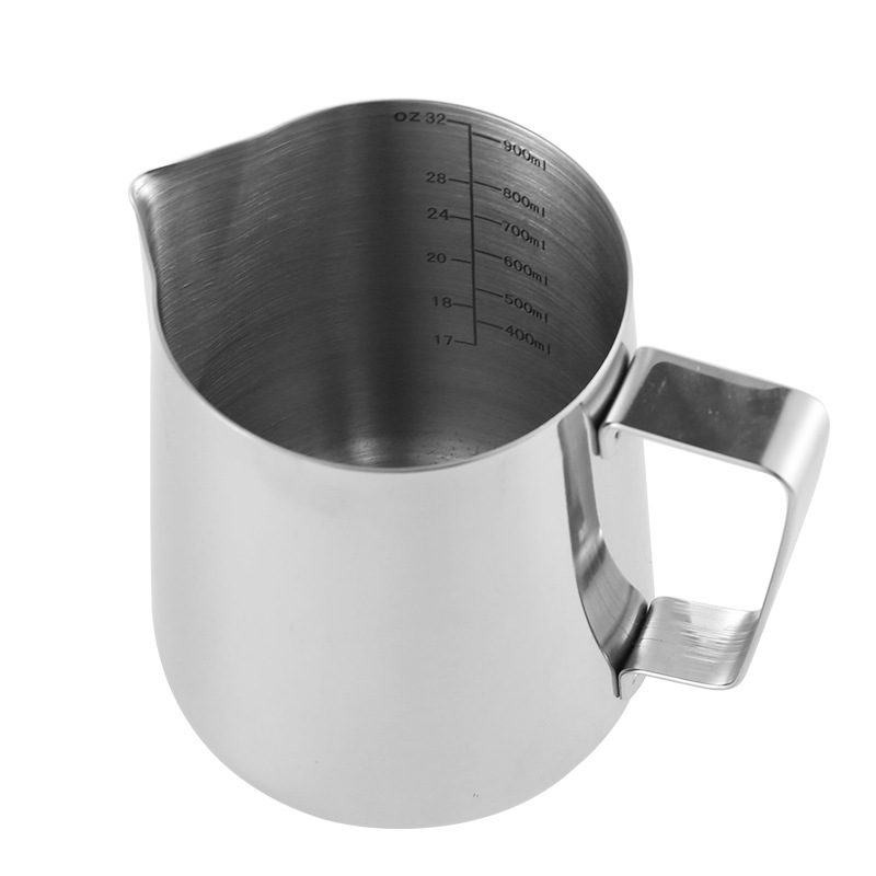 Cross-border supply of stainless steel flower Cup 1.0mm inner scale pointed mouth flower cylinder coffee milk bubble Cup melting wax Cup