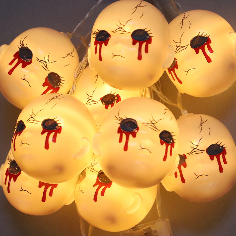 Halloween led string lights outdoor decoration led string lights pumpkin string lights ghost bat lights Halloween string lights