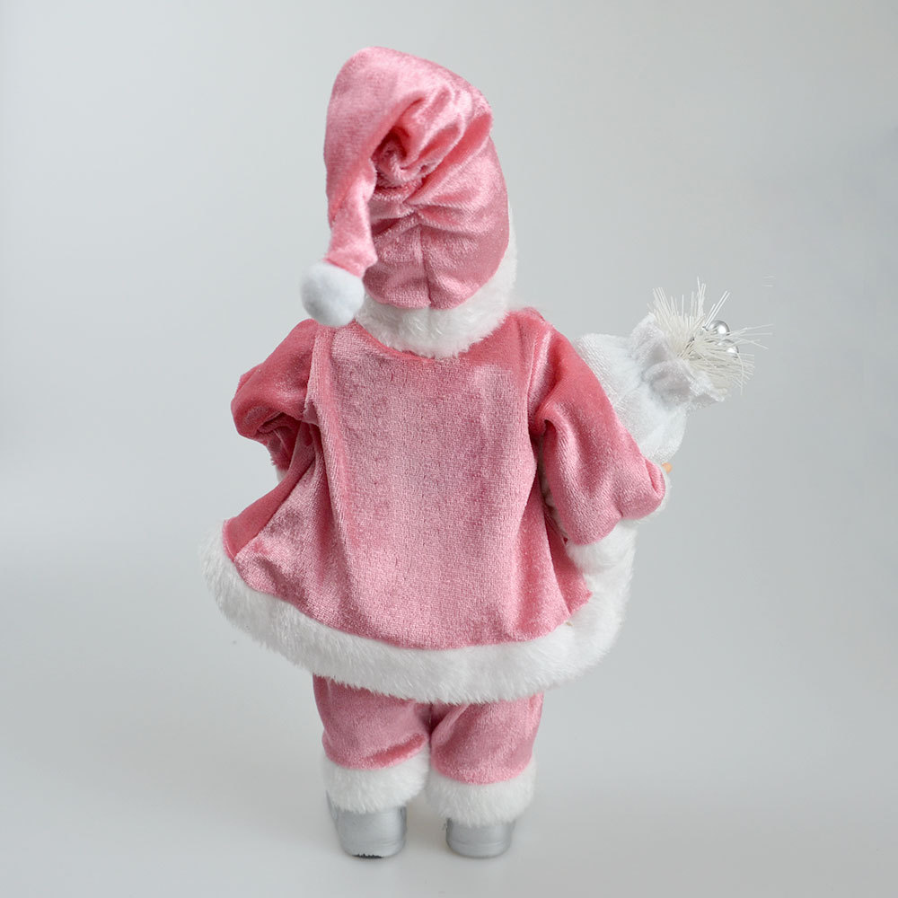 Cross-border new Christmas decoration Christmas resin elderly ornaments standing sitting Santa resin Christmas decoration_voghion.com