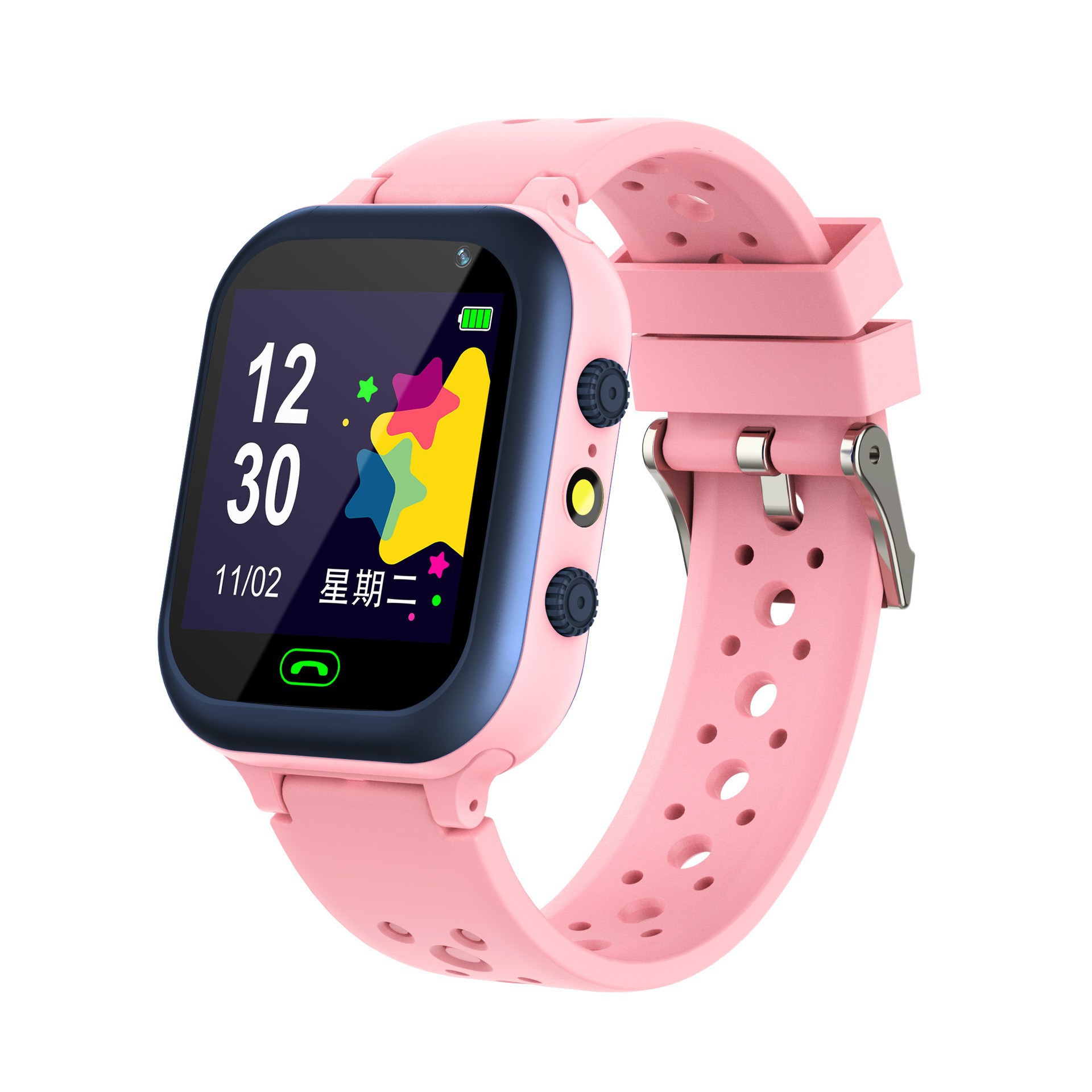 Cross-border Q15 waterproof children's smart phone positioning micro chat camera flashlight 5 generation Z6 multi-language switching watch