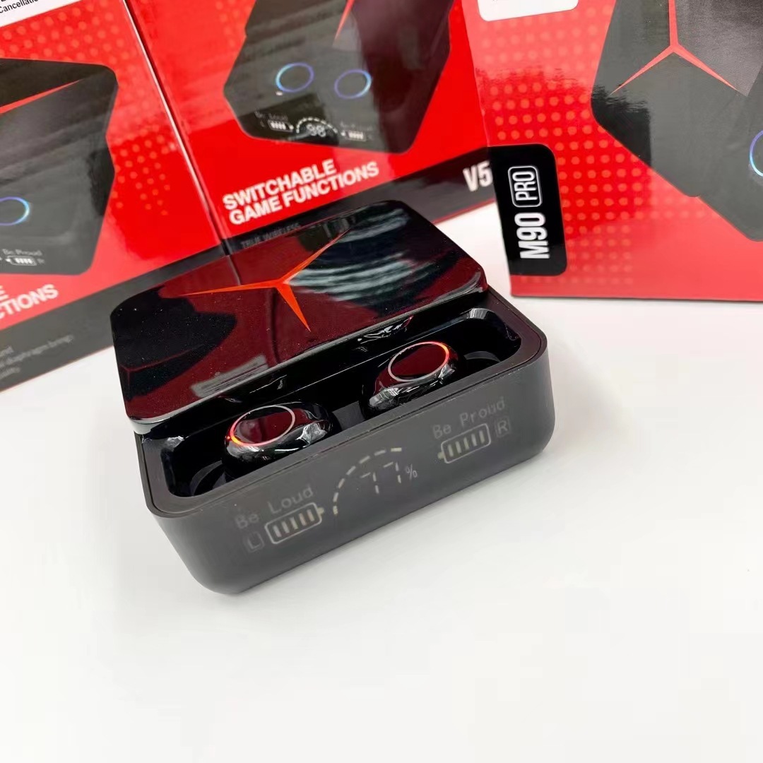Cross-border New M9-PRO Wireless Bluetooth Headset Slide Digital Display TWS In-ear Hot Selling E-sports Game Headset